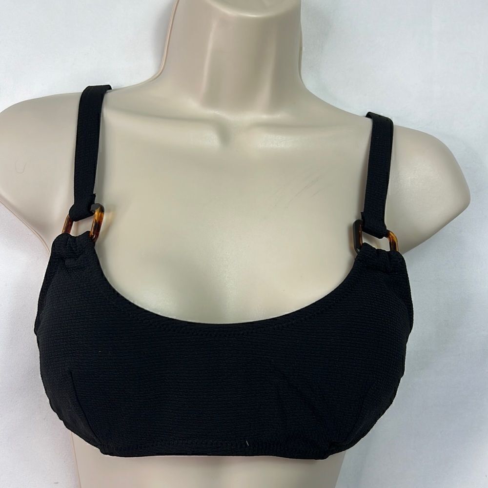 Cupshe Black Bikini top size Medium NWT